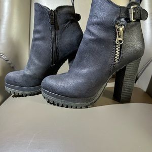 Black ankle boots